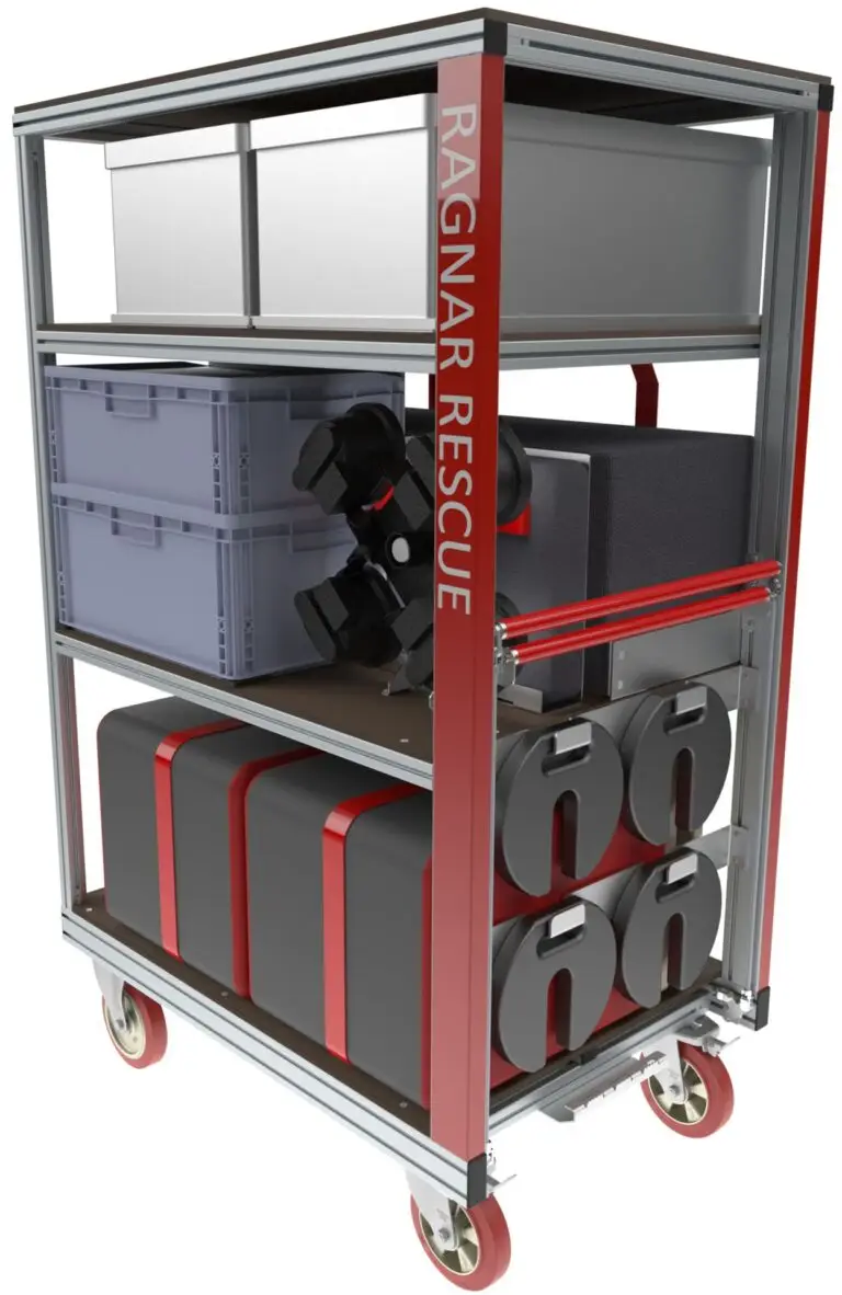 Rollcontainer Notfalltreffpunkt Faltzelt Ragnar Rescue